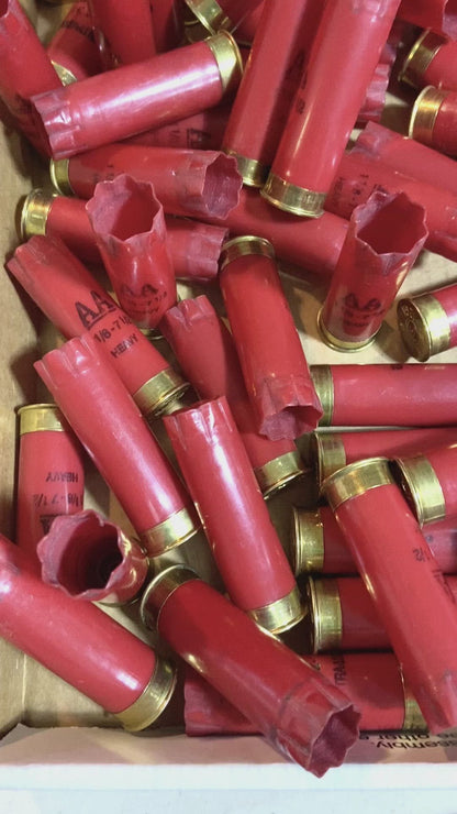 Red Shotgun Shells AA Winchester Hulls Empty 12 Gauge Shotshells Used Fired 12GA Spent Shot Gun Ammo Casings 100 Pcs - FREE SHIPPING