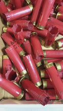 Load and play video in Gallery viewer, Red Shotgun Shells AA Winchester Hulls Empty 12 Gauge Shotshells Used Fired 12GA Spent Shot Gun Ammo Casings 100 Pcs - FREE SHIPPING
