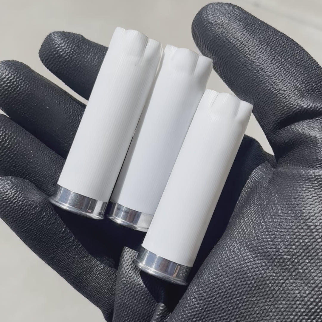 White Empty Shotgun Shells 12 Gauge 