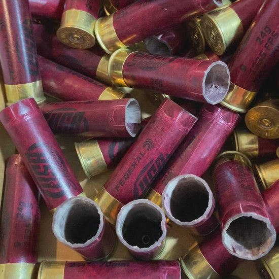 Once Fired Paper Hulls Dark Red Federal