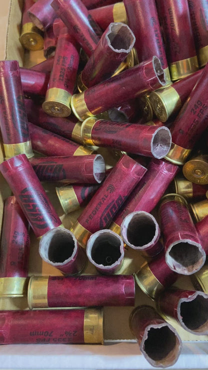Once Fired Paper Hulls Dark Red Federal