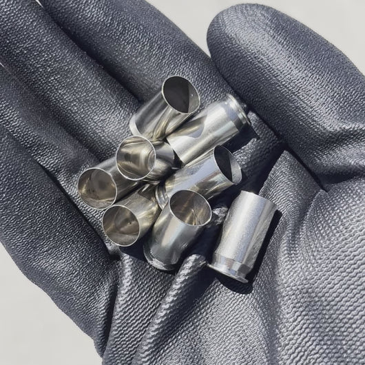 45 ACP Nickel Empty Shells Spent Bullet Casings