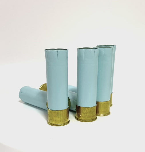Light Blue Shotgun Shells For DIY Wedding Boutonnieres