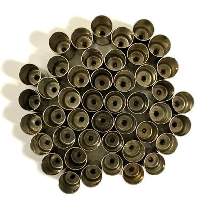 9MM Nickel Brass Shells Used Bullet Casings 9X19 Luger Fired Spent Pistol Ammo Cleaned Polished 15 Pieces | FREE SHIPPING