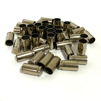 9MM Nickel Brass Shells Used Bullet Casings 9X19 Luger Fired Spent Pistol Ammo Cleaned Polished 15 Pieces | FREE SHIPPING