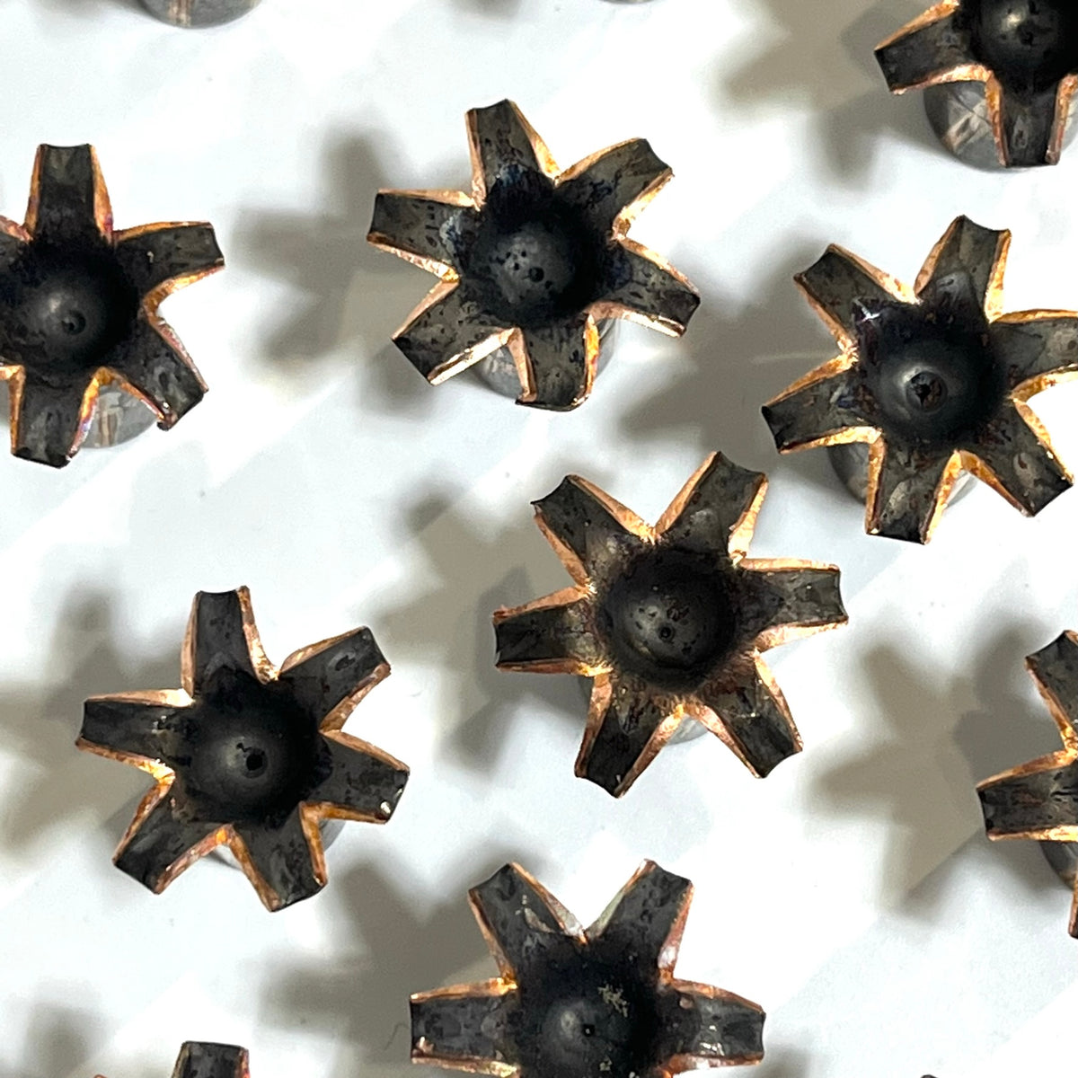 9MM Bullet Flowers Fired Bullets Black Copper Qty 3 Pcs