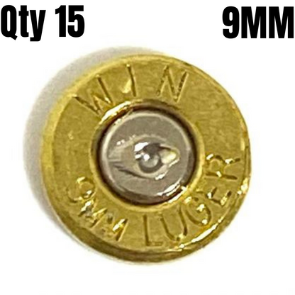 9MM Thin Cut Real Bullet Slices Polished For Jewelry