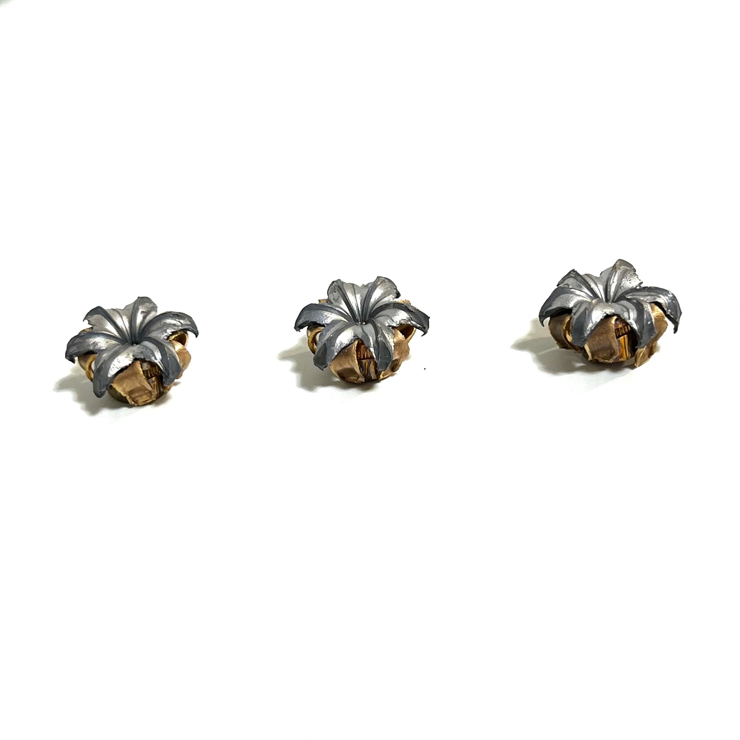 9MM Bullet Blossoms Fired Bullets Qty 3 Pcs