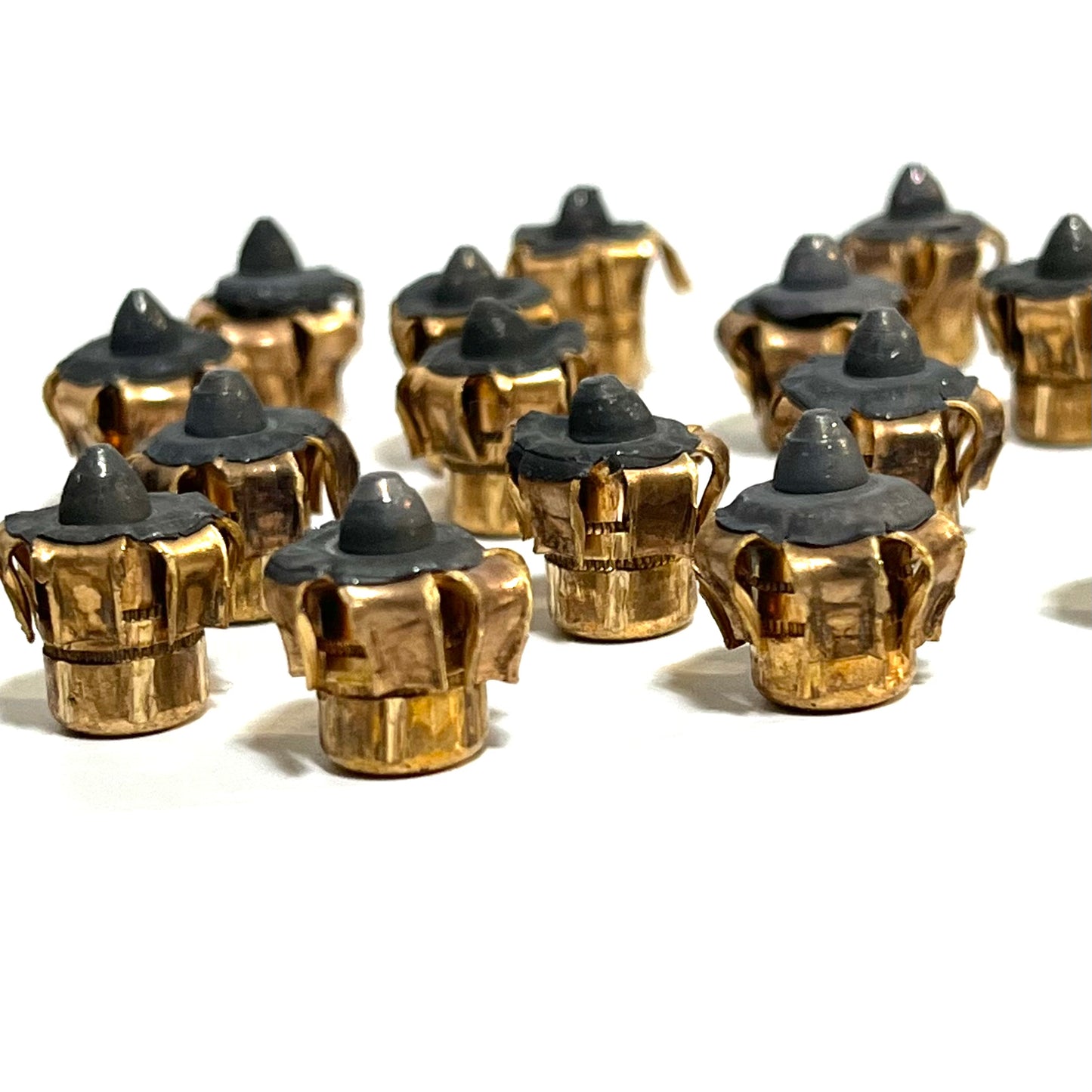 9MM Bullet Flowers Fired Bullets Copper Gray Qty 3 Pcs