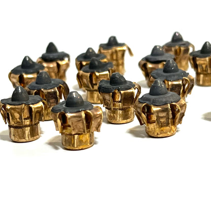 9MM Bullet Flowers Fired Bullets Copper Gray Qty 3 Pcs
