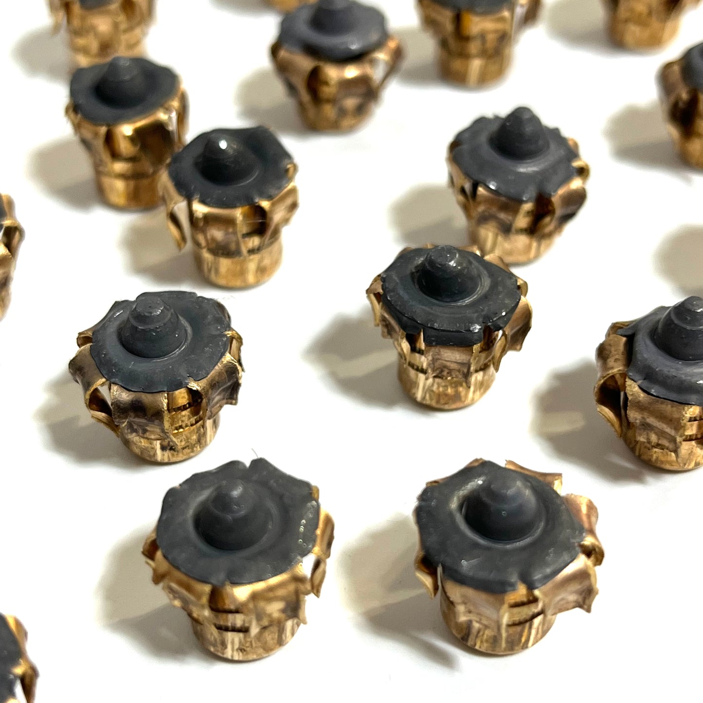 9MM Bullet Flowers Fired Bullets Copper Gray Qty 3 Pcs