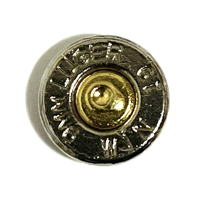 9MM Nickel Thin Cut Bullet Slices Polished Qty 15