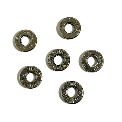 Bullet Slices — 9mm Nickel, Deprimed (Qty 15)