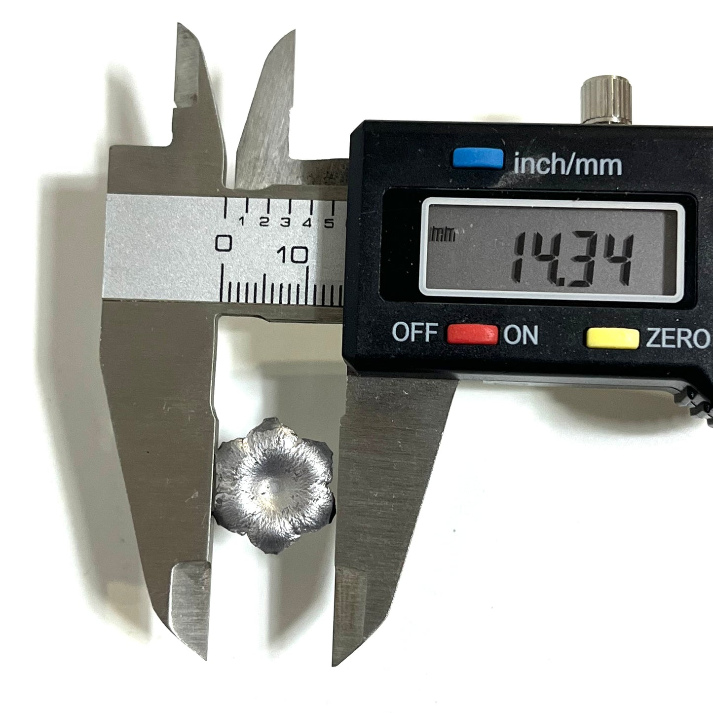 9MM Bullet Blossoms Silver Gray Qty 3 Pcs