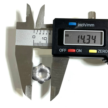9MM Bullet Blossoms Silver Gray Qty 3 Pcs
