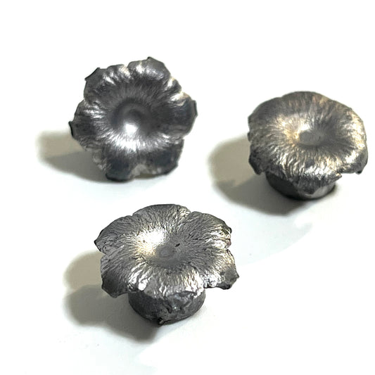 9MM Bullet Blossoms Silver Gray Qty 3 Pcs