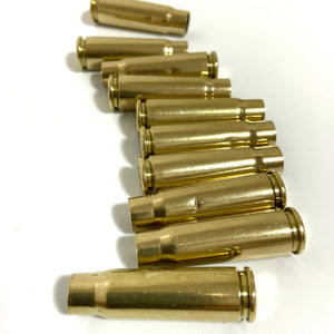 AK-47 Brass Shells Drilled 7.63x39 Empty Used Spent Casings Side View