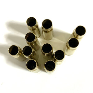 AK-47 Brass Shells Drilled 7.63x39 Empty Used Spent Casings Top View Neck
