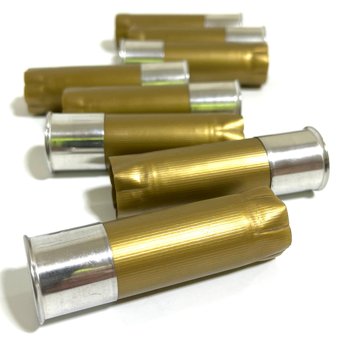 Unique Blank Gold And Silver Cheddite Shotgun Shells 12 Gauge No Markings On Hulls Diy 1756