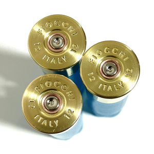 Blank Light Blue High Brass Shotgun Shells 12 Gauge Blank Hulls No Markings DIY Boutonniere Ammo Crafts 8 Pcs