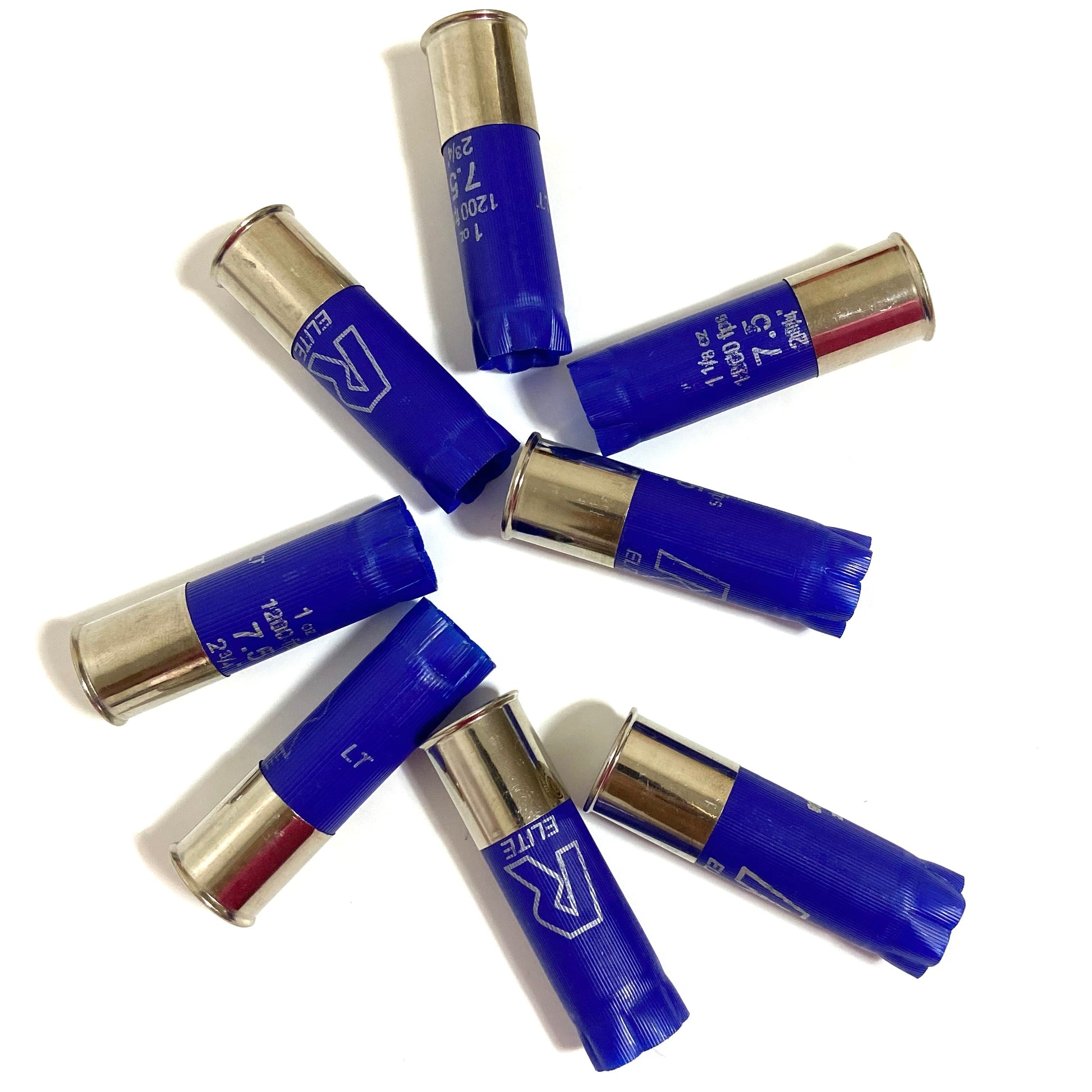 Once Fired 12GA Hulls Blue