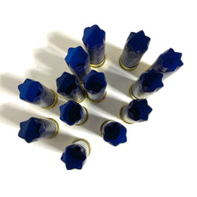 Load image into Gallery viewer, Star Crimped Navy Blue Shotgun Shells Empty Hulls Used Fired
