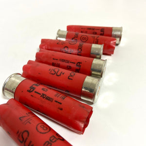 Empty Red Nobel Shotgun Shells