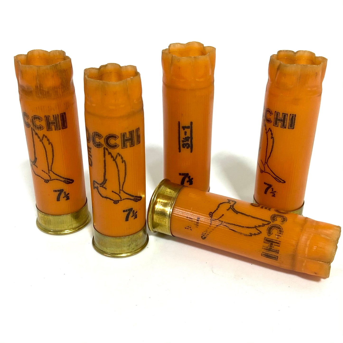 Orange Used 12 Gauge Shotgun Shells