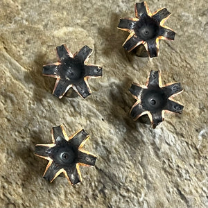 9MM Bullet Flowers Fired Bullets Black Copper Qty 3 Pcs - Free Shipping