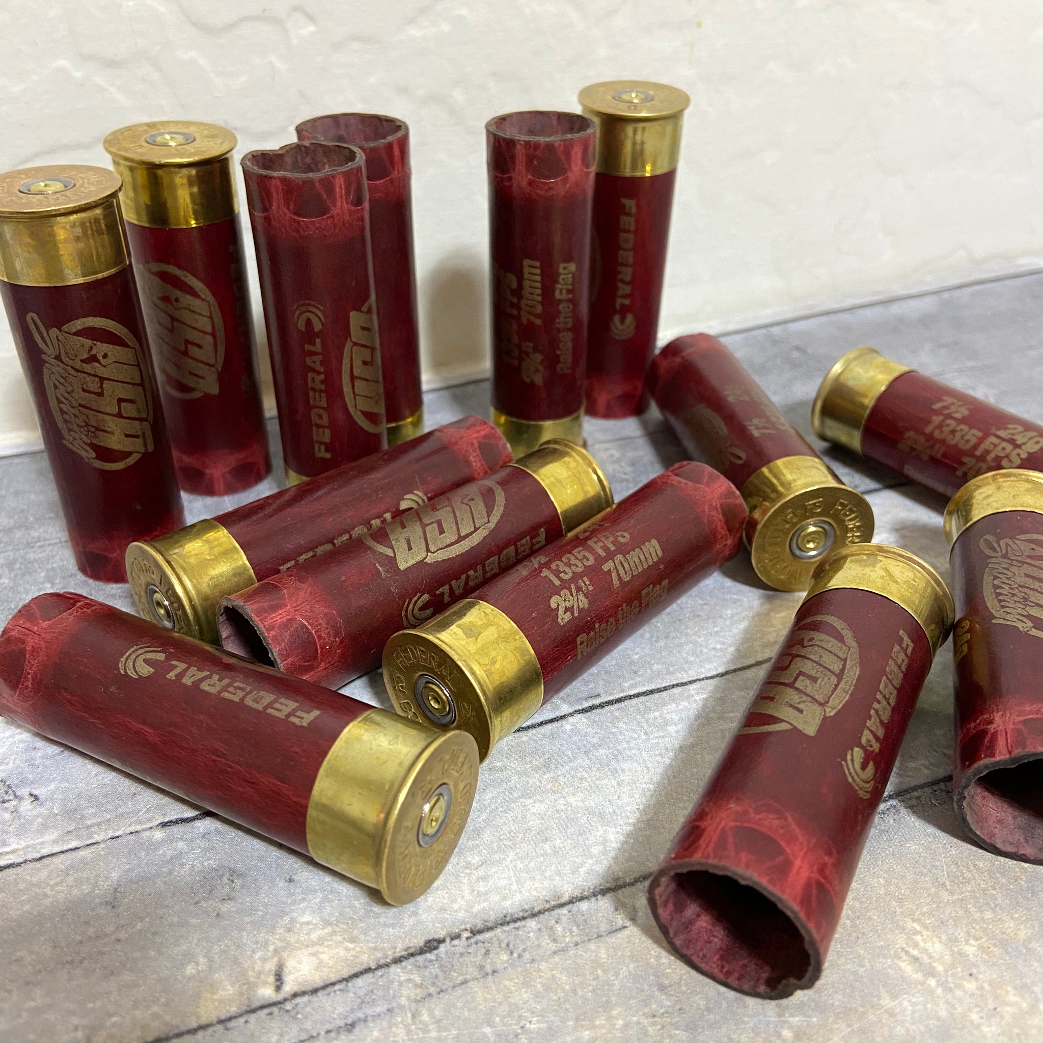 Red Shotgun Shells 12GA Federal Gold Medal Paper Hulls 12 Gauge –