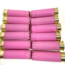 Load image into Gallery viewer, Pink Blank Empty Shotgun Shells 12 Gauge Hulls DIY Boutonniere Wedding Crafts | 12 Pcs | FREE SHIPPING
