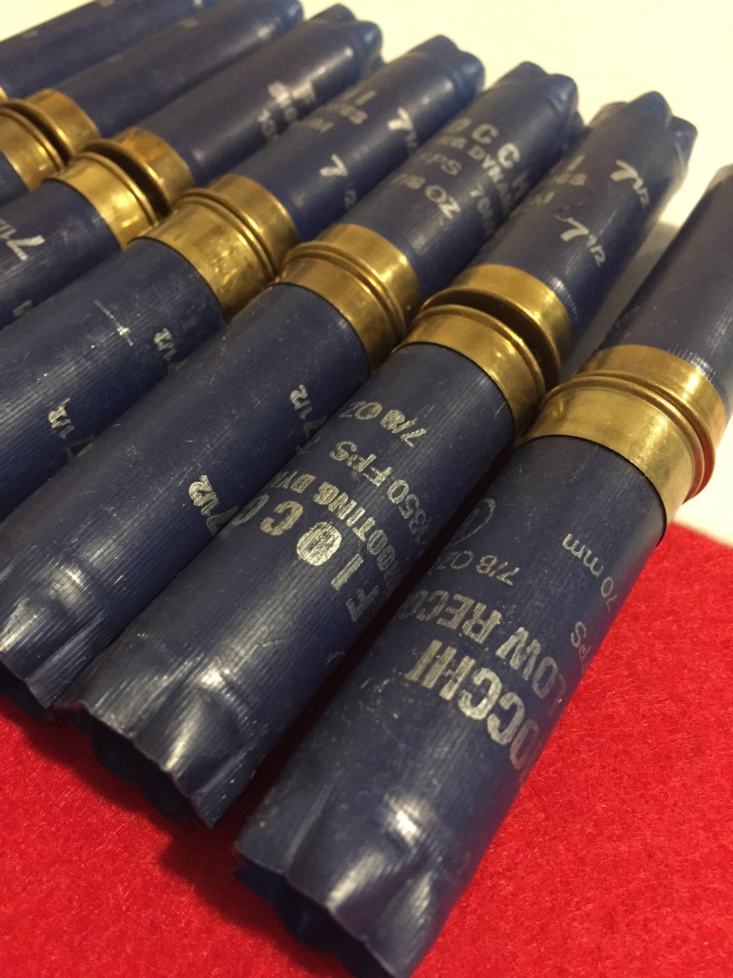Navy Blue Empty Shotgun Shells 12 Gauge