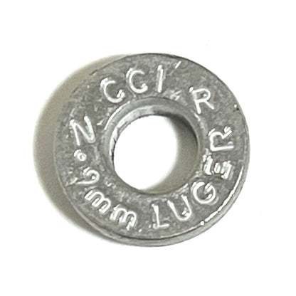 Deprimed Aluminum 9MM Bullet Slices