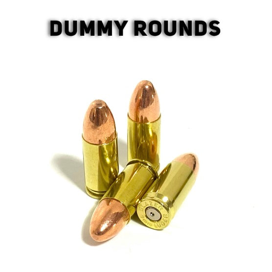 Fake 9MM Dummy Brass Rounds
