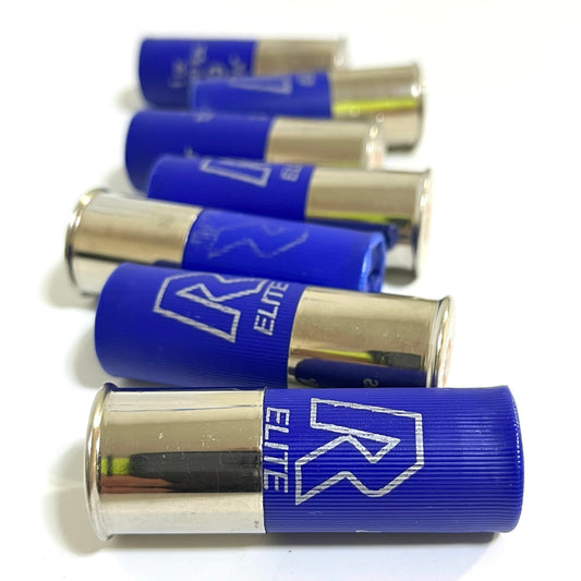 Dummy Rounds Inert Shotgun Shells 12GA - Blue RIO Real Spent Hulls Used Casings Qty 10 - Props, Cosplay, Farmhouse Decor
