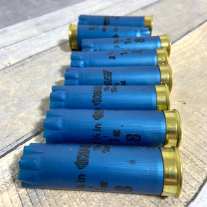 Empty Blue Shotgun Shells