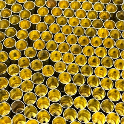 40 Smith and Wesson 40 Caliber Brass Shells Cleaned