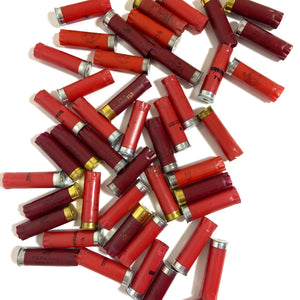 Empty Red Shotgun Shells Used Fired