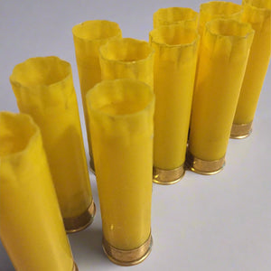 Empty shotgun cases yellow