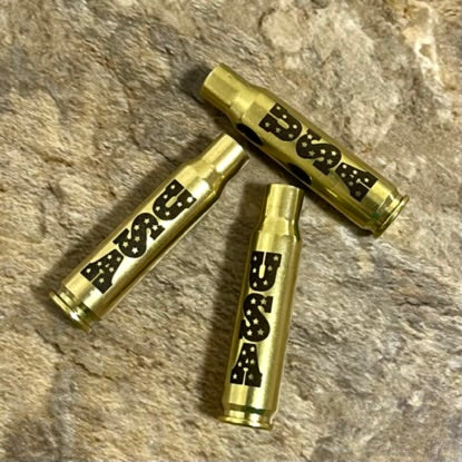 Engraved 308 WIN Brass Shells USA Casing 5 Pcs
