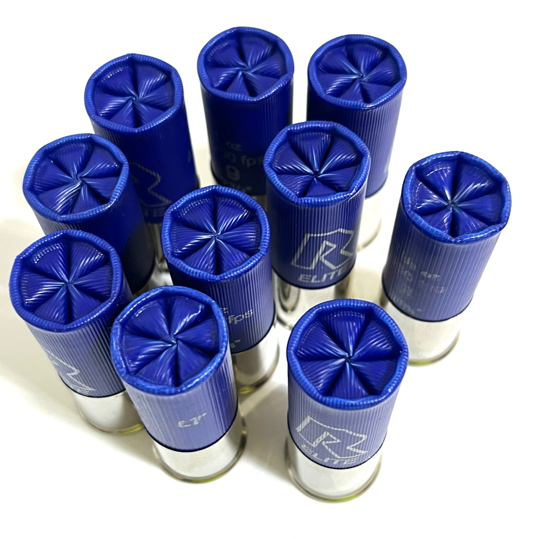Blue High Brass Shotgun Shells Fake Dummy Rounds