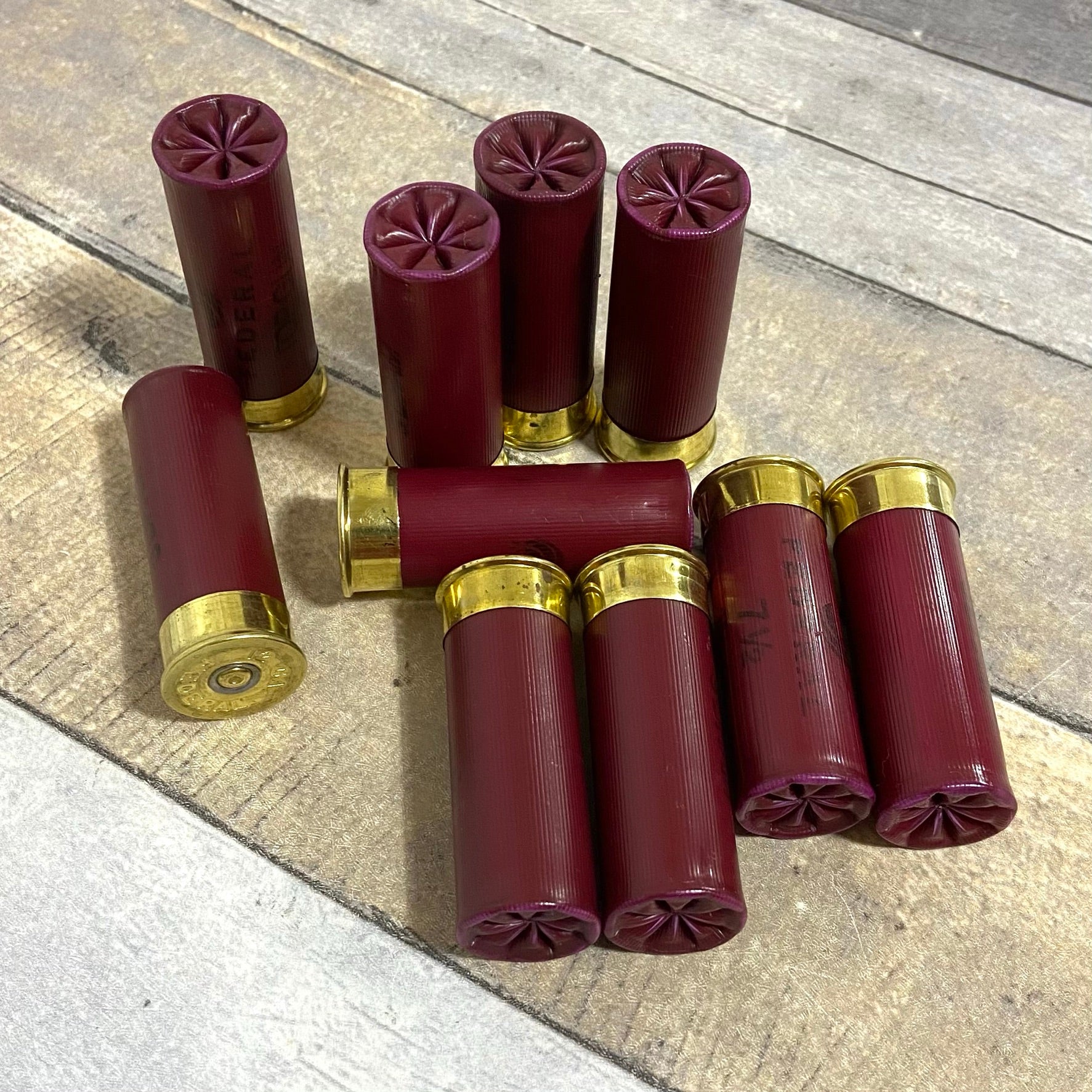Dummy Rounds Red Empty Shotgun Shells 12 Gauge Fake Bullets 12GA Hulls ...