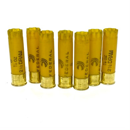 Orange Yellow 20 Gauge Shotgun Shells Empty 20GA Vintage Rustic Shotsh –