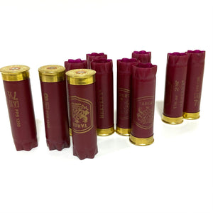 Dark Red Burgundy Shotgun Shells for DIY Boutonnieres Empty 12 Gauge ShotShells Used 12GA Shot Gun Maroon Hulls 20 Pcs