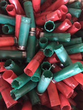 Load image into Gallery viewer, Green-Red-Empty-Shotgun-Shells-12-Gauge-Hulls
