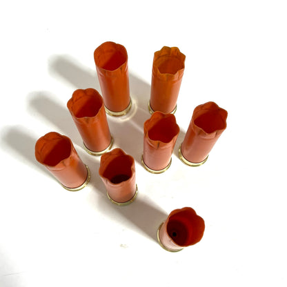 Orange Shotgun Shells Blank No Markings On Hulls 12 Gauge