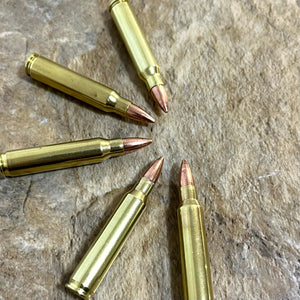 .223 Remington / 5.56 Nato Dummy Rifle Rounds Real Once Fired Brass Casings With New Bullet