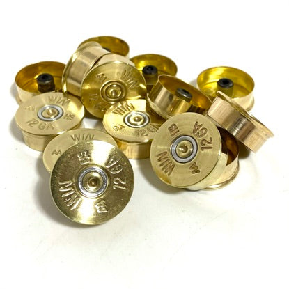 Winchester AA Gold Headstamps 12 Gauge Bottoms Shotgun Shells Empty Shot Gun Spent Shotshells DIY Bullet Jewelry 5 Pcs