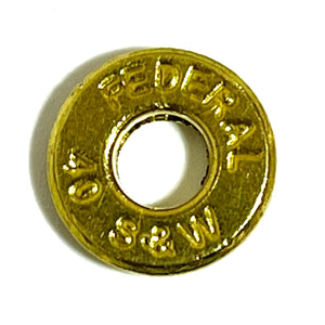 Brass 40 Smith & Wesson Thin Cut Bullet Slices