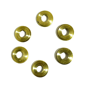 Deprimed 9MM Brass Thin Cut Polished Bullet Slices Qty 15 | FREE SHIPPING